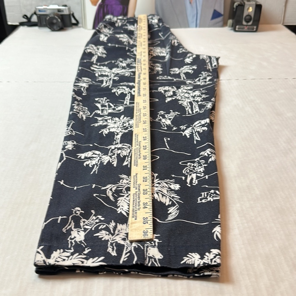 90s Talbots Palm Springs Pants 100% Cotton Resort Golf Coastal Grandmillennial - Picture 12 of 14